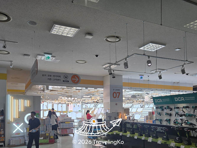 Lighting fixtures on display
